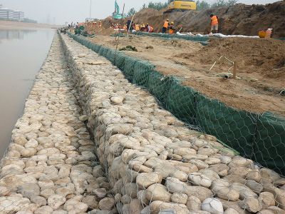 格宾石笼用于南水北调中线干线京石段应急供水工程